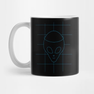 GRID DRAWING Alien Mug